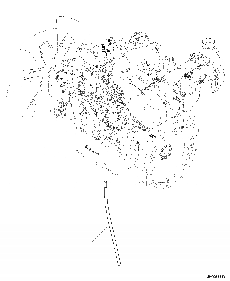 Схема запчастей Komatsu PC390LL-10 A50601 - W99- ДРЕНАЖНЫЕ ПАТРУБКИ ДВИГАТЕЛЯ ДРУГОЕ ОБОРУД-Е