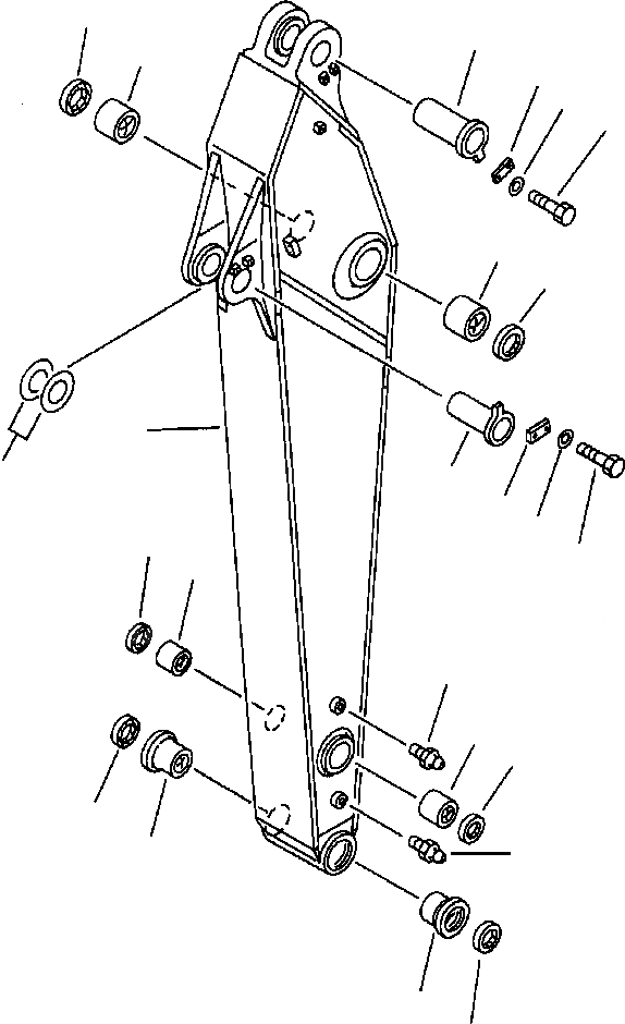 Схема запчастей Komatsu PC400LC-5 - КОРОТК. РУКОЯТЬ 9FT - IN, (.9M) РАБОЧЕЕ ОБОРУДОВАНИЕ (ЭКСКАВАТ.)