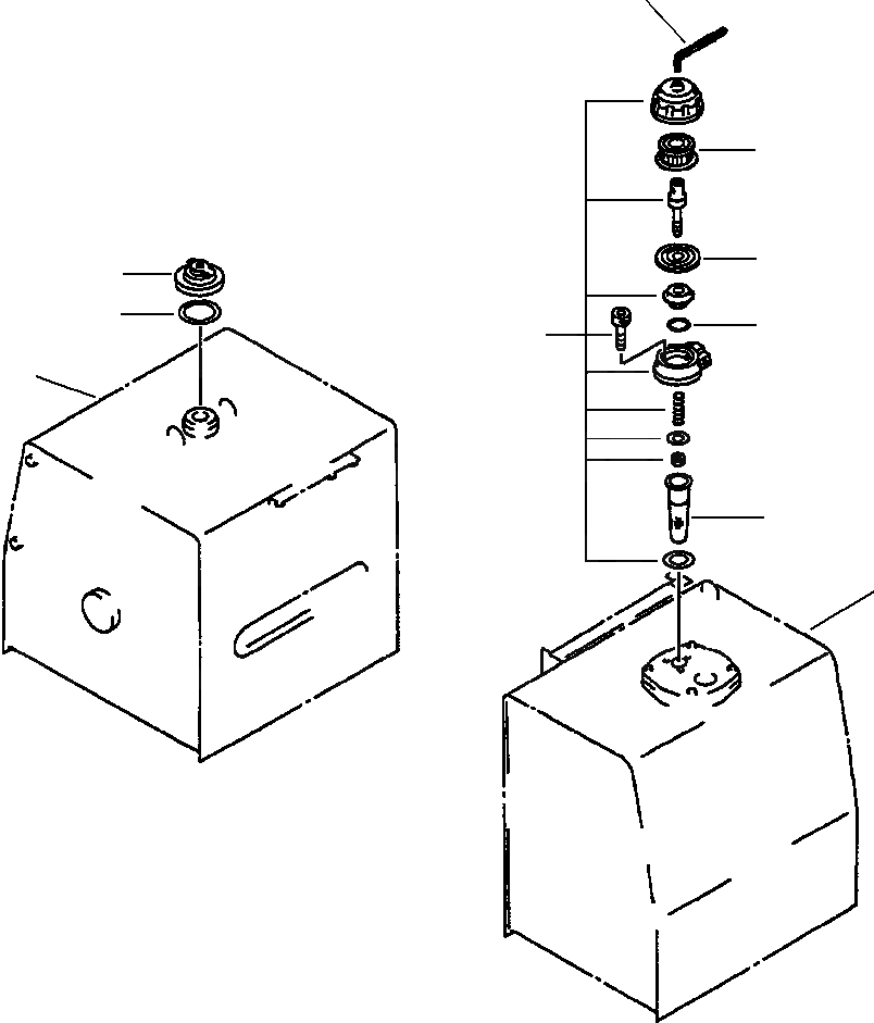 Схема запчастей Komatsu PC400LC-5 - ANTI-АНТИВАНДАЛЬНАЯ КРЫШКАS заводской номер A778 И BEНИЗ. УПРАВЛ-Е РАБОЧИМ ОБОРУДОВАНИЕМ