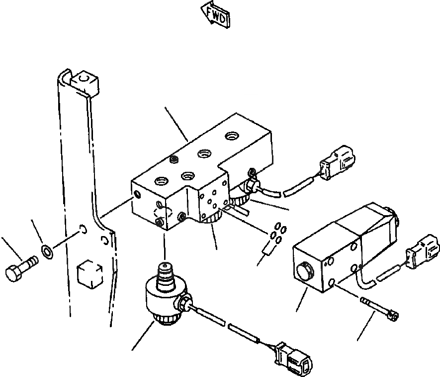 Схема запчастей Komatsu PC400LC-5 - ПОДЪЕМ-ОПУСК. КЛАПАН УПРАВЛ-Е РАБОЧИМ ОБОРУДОВАНИЕМ