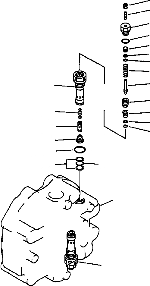 Схема запчастей Komatsu PC400LC-5 - МОТОР ХОДА CROSS-OVER РАЗГРУЗ. КЛАПАН УПРАВЛ-Е РАБОЧИМ ОБОРУДОВАНИЕМ