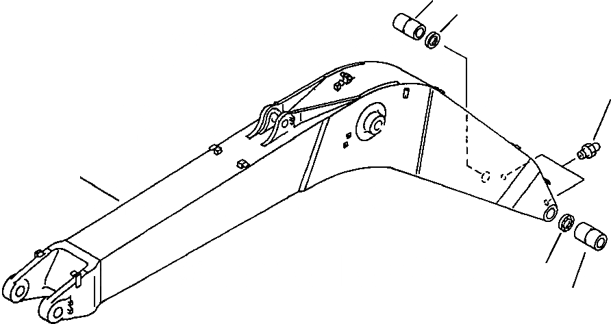 Схема запчастей Komatsu PC400LC-5 - СТРЕЛА РАБОЧЕЕ ОБОРУДОВАНИЕ (ЭКСКАВАТ.)