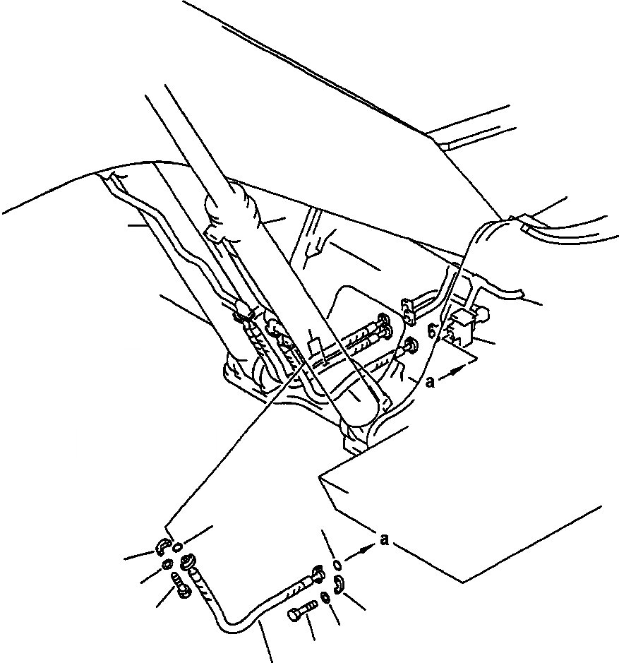 Схема запчастей Komatsu PC400LC-5 - ЦИЛИНДР СТРЕЛЫТРУБЫ НАВЕСН. ОБОРУД РАБОЧЕЕ ОБОРУДОВАНИЕ (ЭКСКАВАТ.)