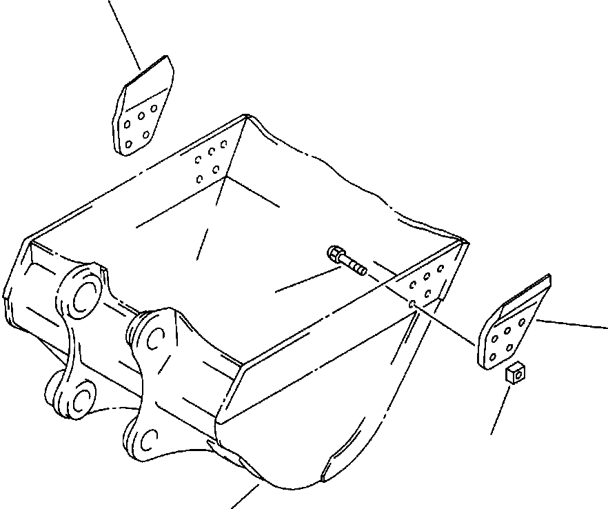 Схема запчастей Komatsu PC400LC-5 - КОВШ БОКОРЕЗЫS - KDC IN. (88 MM) И 8 IN. (9 MM) КОВШS РАБОЧЕЕ ОБОРУДОВАНИЕ (ЭКСКАВАТ.)