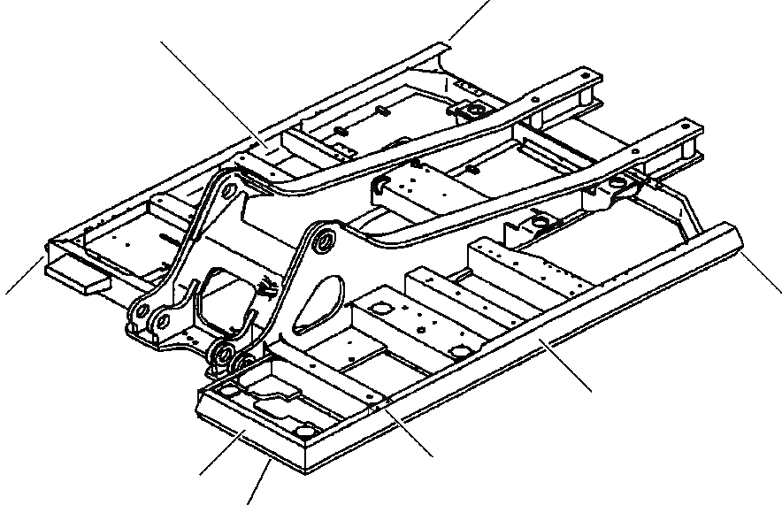 Схема запчастей Komatsu PC400LC-6LK - FIG. J-A ОСНОВНАЯ РАМА - ДЕКА УСИЛ. КОМПЛЕКТ ОСНОВНАЯ РАМА И ЕЕ ЧАСТИ