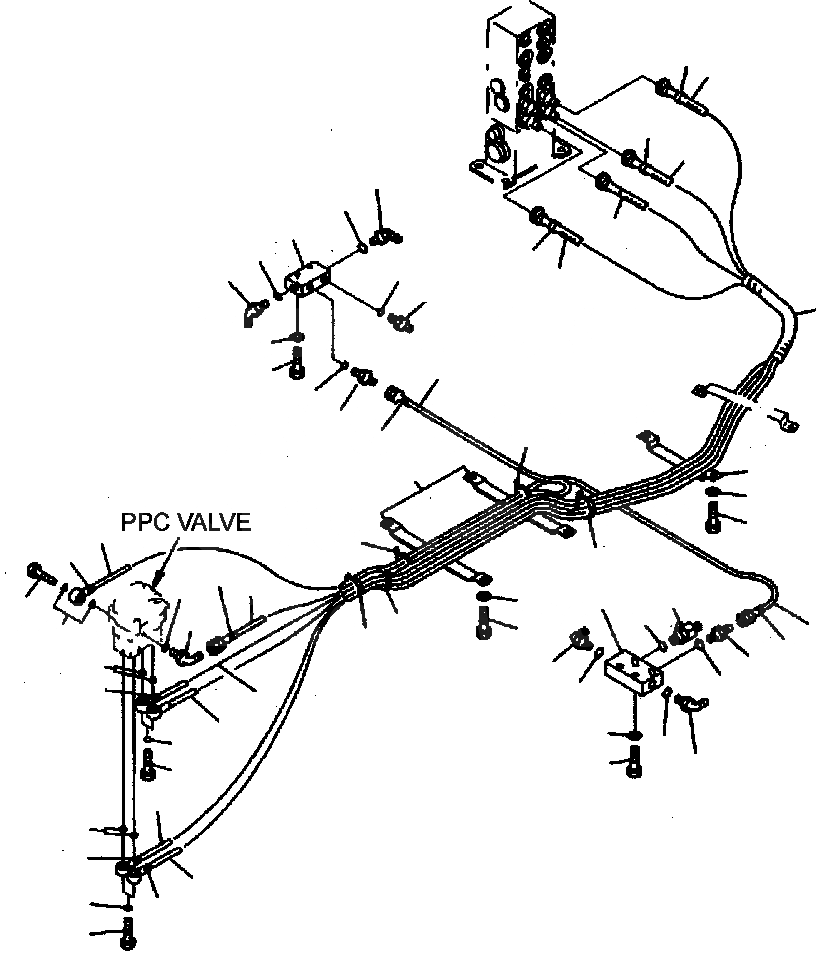 Схема запчастей Komatsu PC400LC-6LK - FIG. K-A PPC ЛИНИЯ ХОДА - СТАНДАРТН. КАБИНА ОПЕРАТОРА И СИСТЕМА УПРАВЛЕНИЯ