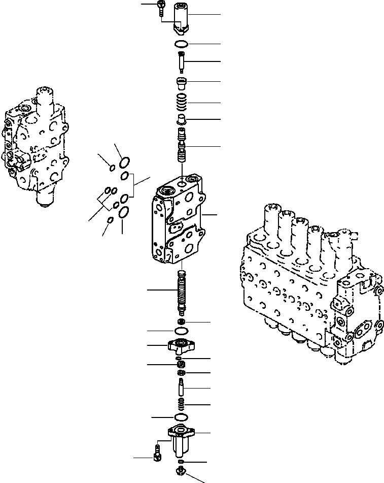 Схема запчастей Komatsu PC400LC-6LK - FIG. H-A ОСНОВН. УПРАВЛЯЮЩ. КЛАПАН - 7TH СЕКЦ. ГИДРАВЛИКА