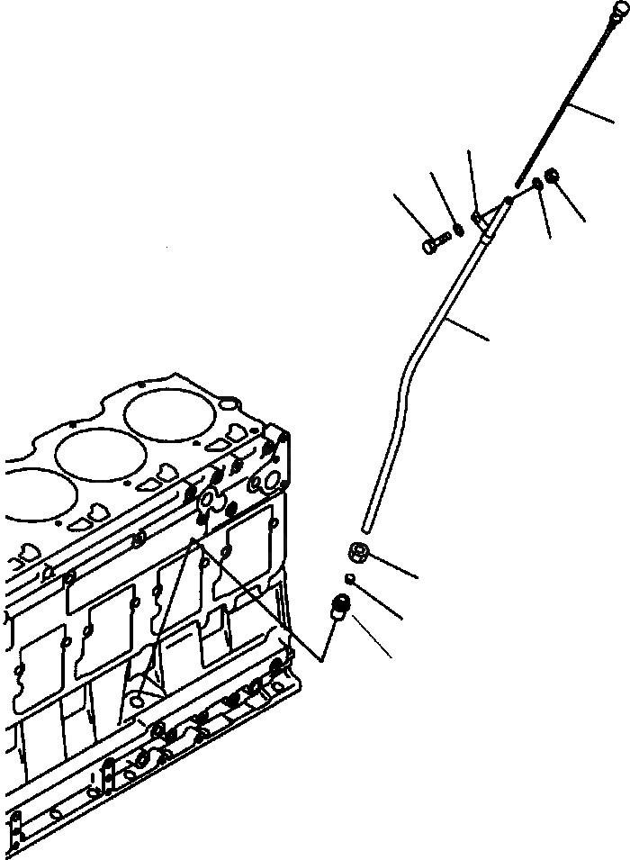Схема запчастей Komatsu PC400LC-6LM - FIG. A-BM МАСЛ. ЩУП ДВИГАТЕЛЬ