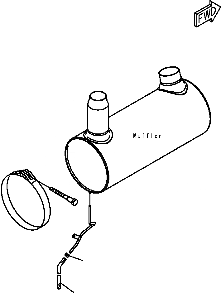 Схема запчастей Komatsu PC400LC-6LM - FIG. B9999-AL9 ГЛУШИТЕЛЬ ДРЕНАЖНЫЕ ПАТРУБКИ КОМПОНЕНТЫ ДВИГАТЕЛЯ