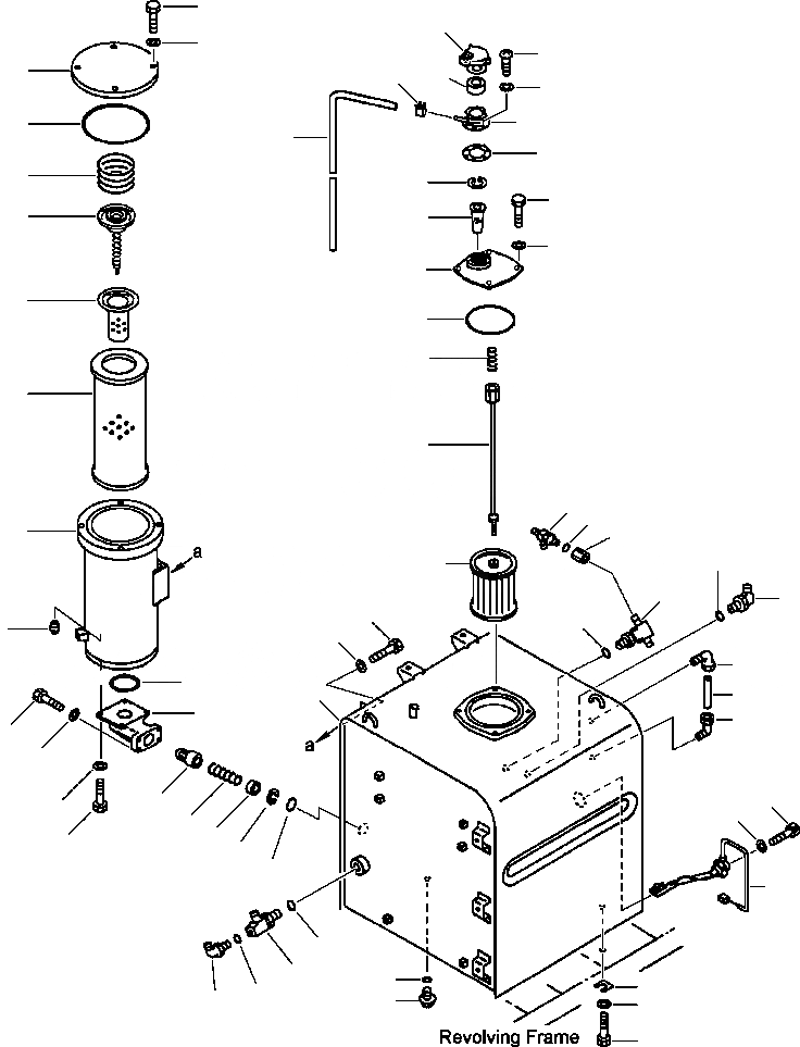 Схема запчастей Komatsu PC400LC-6LM - FIG. H-AA ГИДР. БАК. ГИДРАВЛИКА