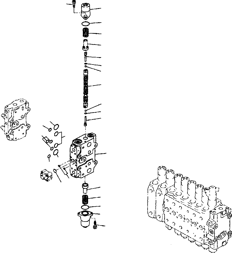 Схема запчастей Komatsu PC400LC-6LM - FIG. H-A ОСНОВН. УПРАВЛЯЮЩ. КЛАПАН - 9TH СЕКЦ. ГИДРАВЛИКА