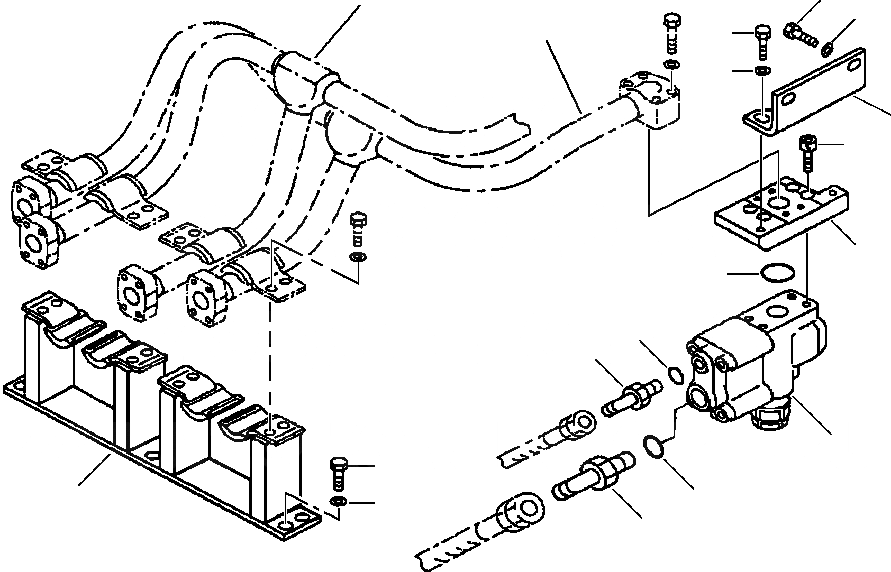 Схема запчастей Komatsu PC400LC-6LM - FIG. H-AA ГИДРОЛИНИЯ - ПРЕДОТВРАЩЕНИЕ СМЕЩЕНИЮ БЛОК - БЛОКИР. СТРЕЛЫ КЛАПАН ГИДРАВЛИКА