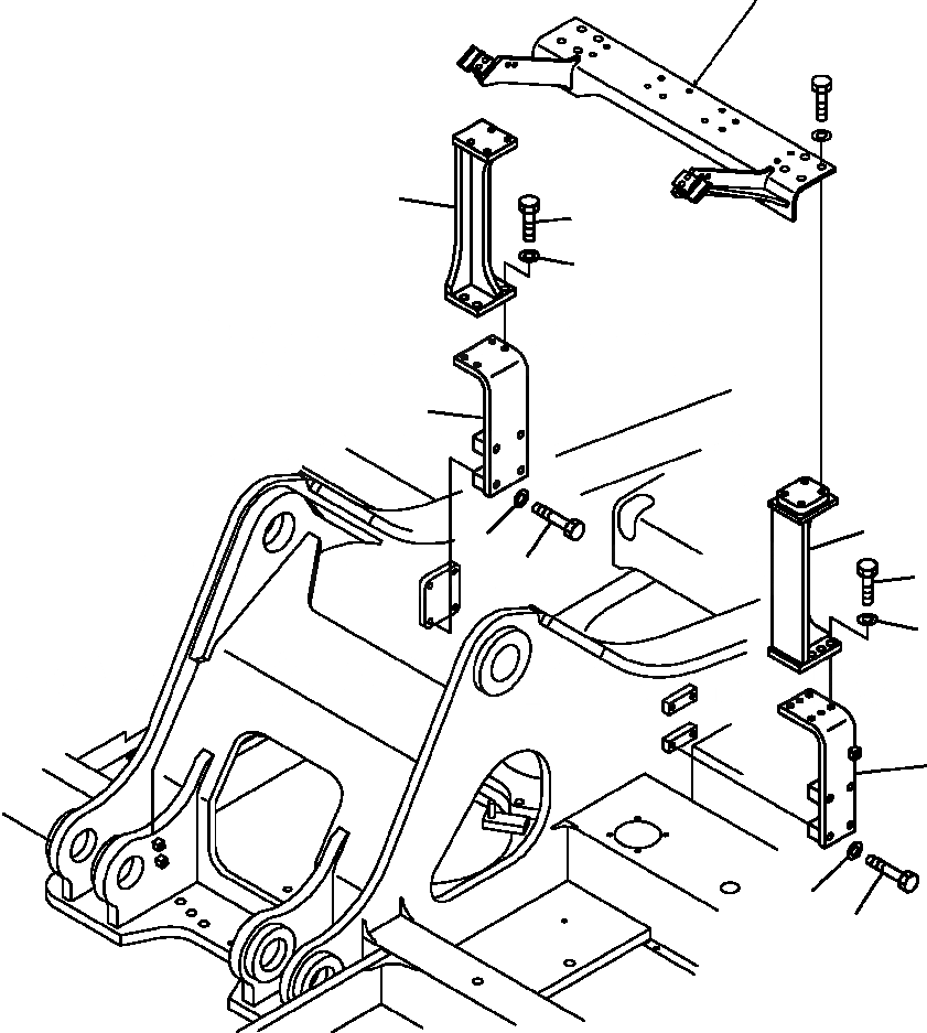 Схема запчастей Komatsu PC400LC-6LM - FIG. H7-A ГИДРОЛИНИЯ - НАВЕСНОЕ ОБОРУД-Е КОРПУС КРЕПЛЕНИЕ ГИДРАВЛИКА