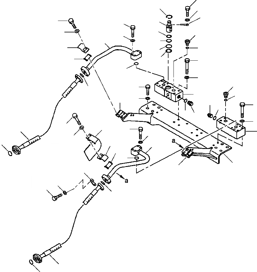 Схема запчастей Komatsu PC400LC-6LM - FIG. H7-A ГИДРОЛИНИЯ - НАВЕСНОЕ ОБОРУД-Е - CROSS КЛАПАН И КОРПУС ГИДРАВЛИКА
