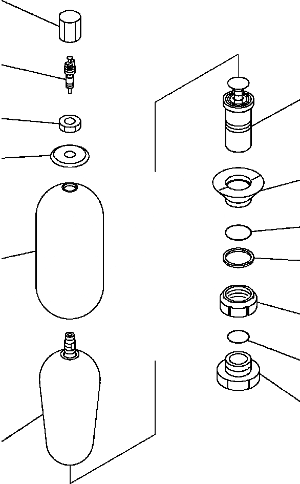 Схема запчастей Komatsu PC400LC-6LM - FIG. H8-A ГИДРАВЛ - АККУМУЛЯТОР ГИДРАВЛИКА