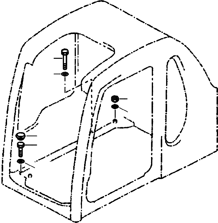 Схема запчастей Komatsu PC400LC-6LM - FIG. K-B OPERATOR КАБИНА - ЧАСТИ Д/УСТАНОВКИ КАБИНА ОПЕРАТОРА И СИСТЕМА УПРАВЛЕНИЯ