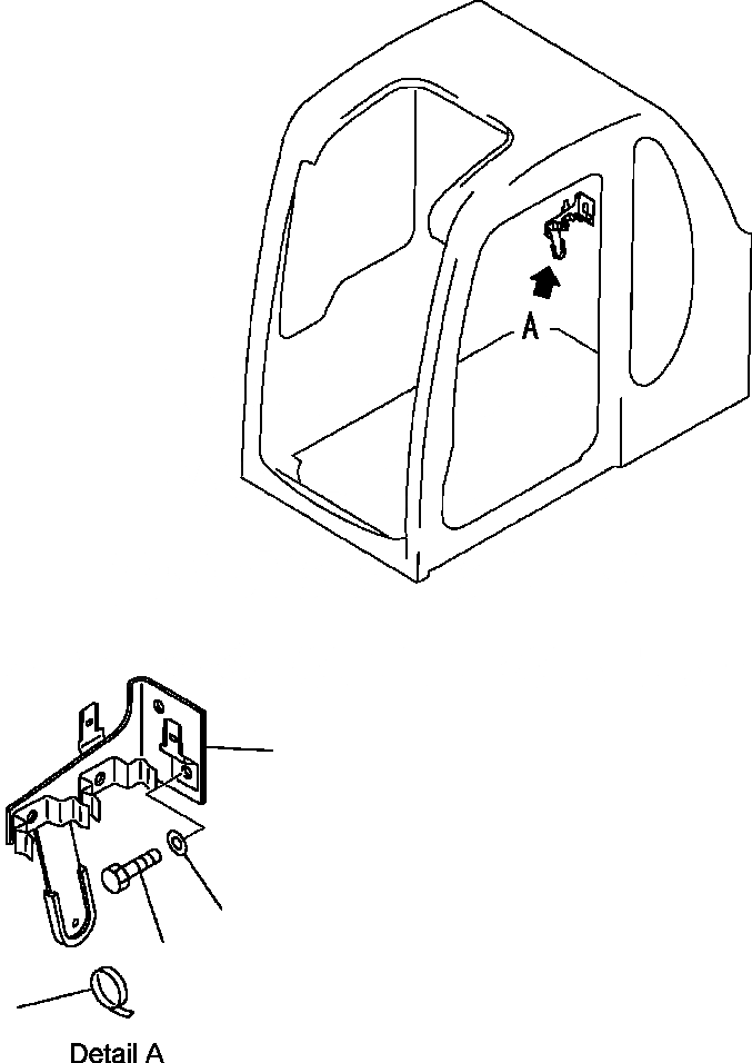 Схема запчастей Komatsu PC400LC-6LM - FIG. K-A OPERATOR КАБИНА - TERMINAL КОРПУС КАБИНА ОПЕРАТОРА И СИСТЕМА УПРАВЛЕНИЯ
