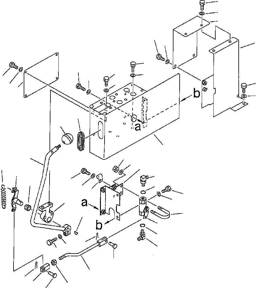 Схема запчастей Komatsu PC400LC-6LM - FIG. K-AA ОСНОВН. КОНСТРУКЦИЯ - ЛЕВ. СТОЙКА И ЗАДН. КРЫШКА КАБИНА ОПЕРАТОРА И СИСТЕМА УПРАВЛЕНИЯ