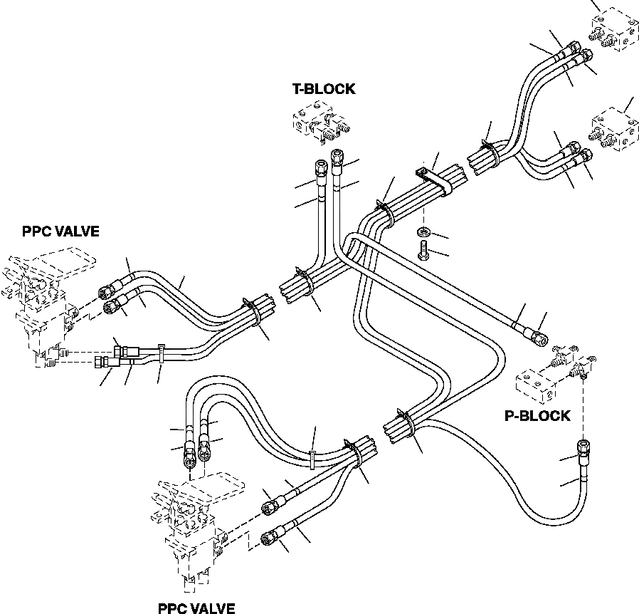 Схема запчастей Komatsu PC400LC-6LM - FIG. K-A7B ОСНОВН. КОНСТРУКЦИЯ - ЛИНИЯ РАБОЧЕГО ОБОРУД. PPC АКТУАТОР КАБИНА ОПЕРАТОРА И СИСТЕМА УПРАВЛЕНИЯ