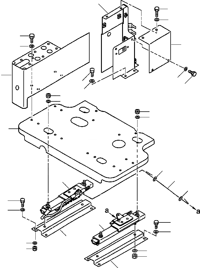 Схема запчастей Komatsu PC400LC-6LM - FIG. K-A ПРАВ. СТОЙКА - СТОЙКА, РАМА И РЕГУЛЯТОР КАБИНА ОПЕРАТОРА И СИСТЕМА УПРАВЛЕНИЯ