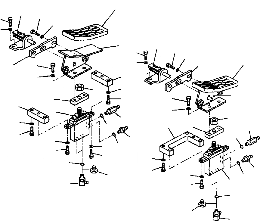 Схема запчастей Komatsu PC400LC-6LM - FIG. K-A ПЕДАЛЬ УПРАВЛ-Я РАБОЧ. ОБОРУД. - ДОПОЛН. СЕРВИСНЫЙ КЛАПАНS КАБИНА ОПЕРАТОРА И СИСТЕМА УПРАВЛЕНИЯ