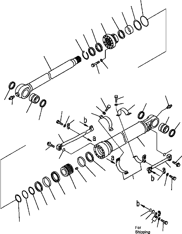 Схема запчастей Komatsu PC400LC-6LM - FIG. T-A ЦИЛИНДР КОВША ASSEMBLY РАБОЧЕЕ ОБОРУДОВАНИЕ
