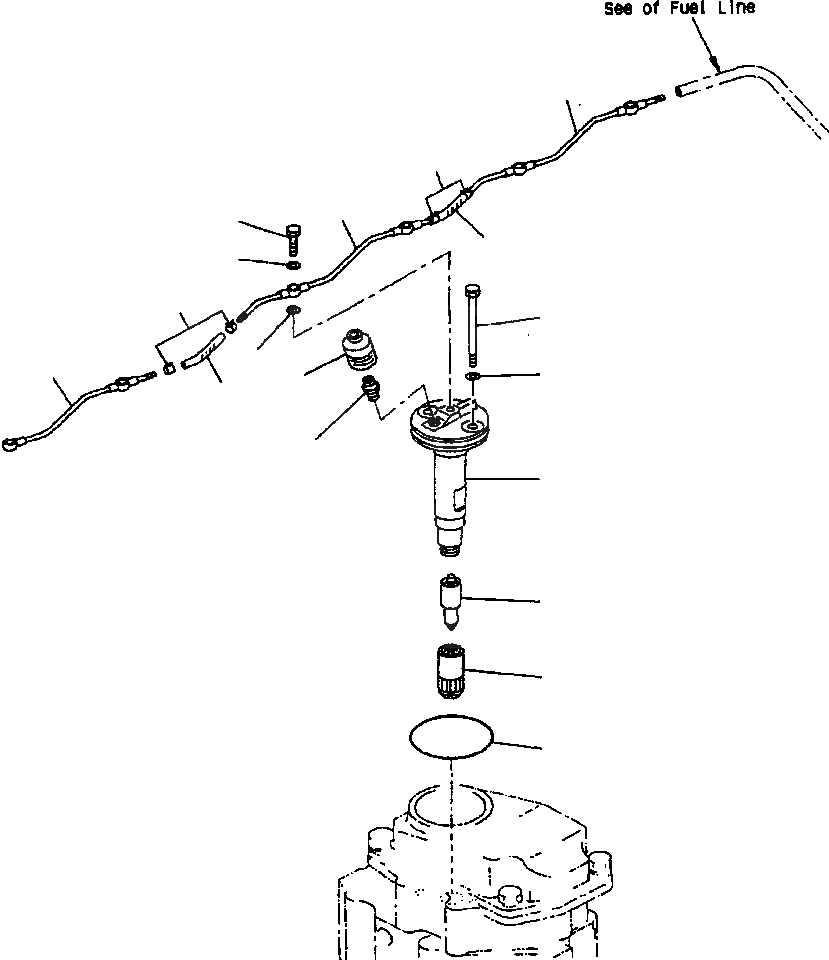 Схема запчастей Komatsu PC400LC-6LK - ТОПЛИВН. ВПРЫСК ТРУБЫ ДВИГАТЕЛЬ