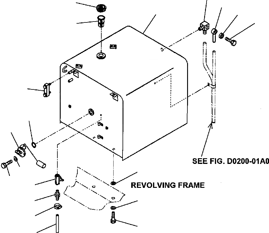 Схема запчастей Komatsu PC400LC-6LK - FIG NO. D-A ТОПЛИВН. БАК. ТОПЛИВН. БАК. AND КОМПОНЕНТЫ
