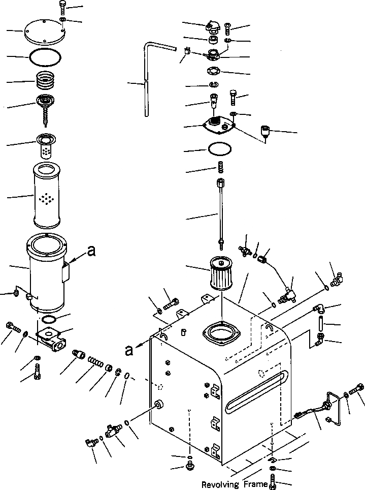 Схема запчастей Komatsu PC400LC-6LK - FIG NO. H-AA ГИДР. БАК. ГИДРАВЛИКА