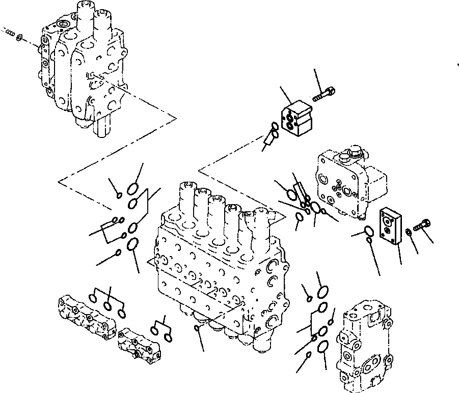 Схема запчастей Komatsu PC400LC-6LK - FIG NO. H-A ОСНОВН. КЛАПАН (/) ГИДРАВЛИКА