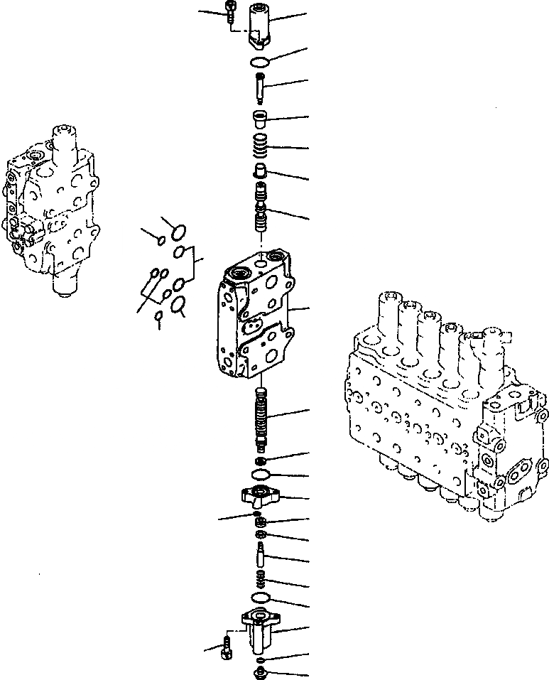 Схема запчастей Komatsu PC400LC-6LK - FIG NO. H-7A ОСНОВН. КЛАПАН АКТУАТОР (/) ГИДРАВЛИКА