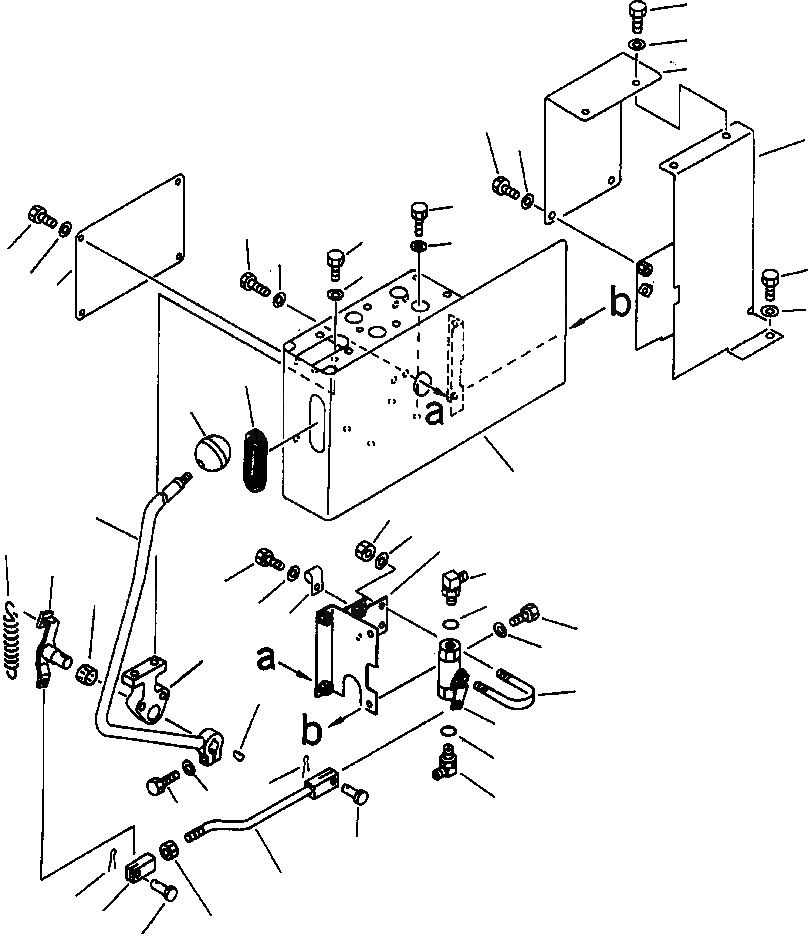 Схема запчастей Komatsu PC400LC-6LK - FIG NO. K-A ЛЕВ. СТОЙКА (СТОЙКА И ЗАДН. КРЫШКА) КАБИНА ОПЕРАТОРА И СИСТЕМА УПРАВЛЕНИЯ