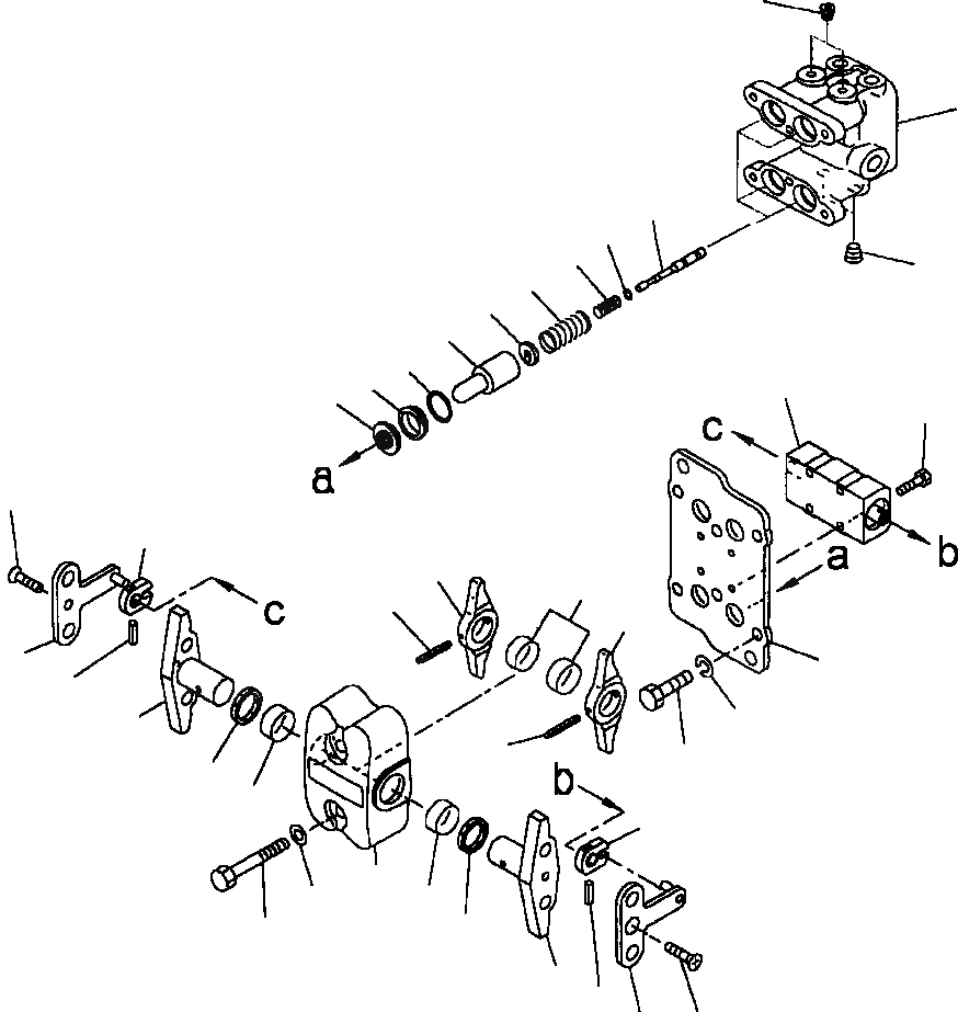 Схема запчастей Komatsu PC400LC-6LK - FIG NO. K-A РЫЧАН УПРАВЛ-Я ХОДОМ PPC КЛАПАН КАБИНА ОПЕРАТОРА И СИСТЕМА УПРАВЛЕНИЯ