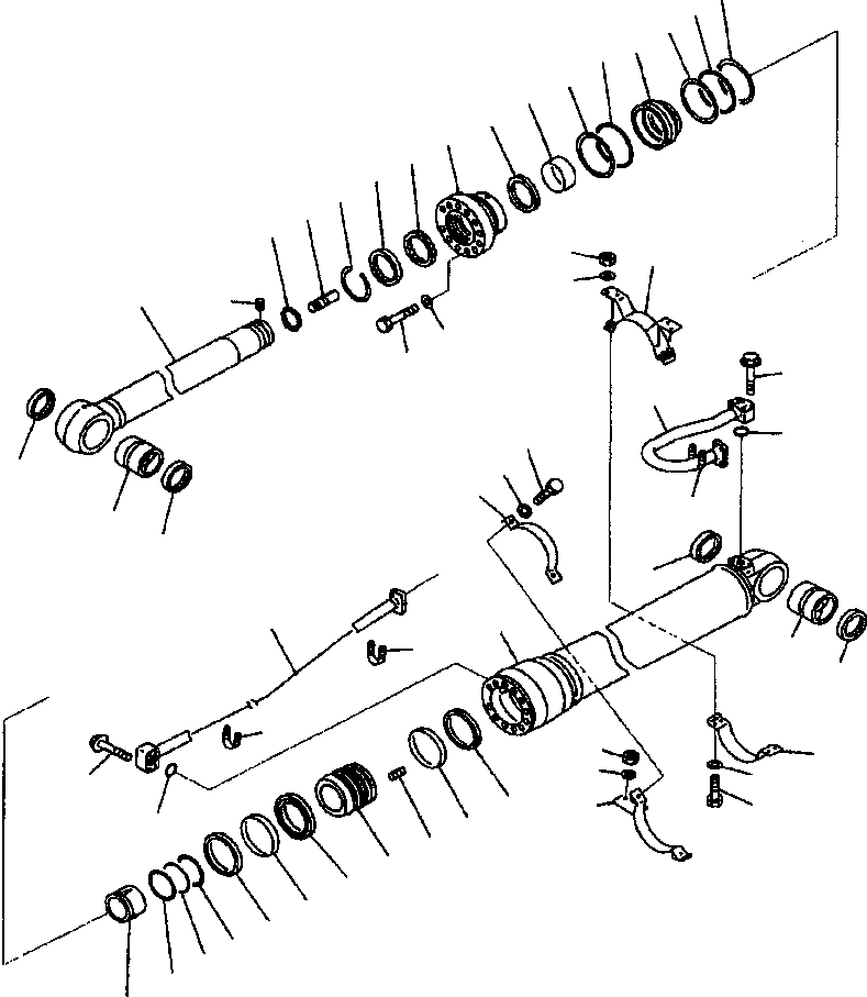 Схема запчастей Komatsu PC400LC-6LK - FIG NO. T-AA ЦИЛИНДР РУКОЯТИ79 MM УДЛИНН. ЦИЛИНДР BARREL РАБОЧЕЕ ОБОРУДОВАНИЕ