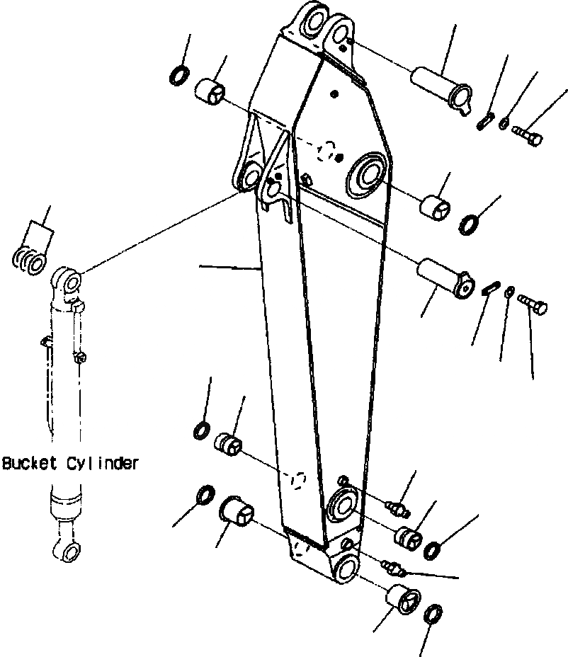 Схема запчастей Komatsu PC400LC-6LK - FIG NO. T-A РУКОЯТЬ (.9M) РУКОЯТЬ РАБОЧЕЕ ОБОРУДОВАНИЕ