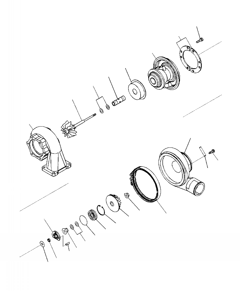Схема запчастей Komatsu PC400LC-8 - A-BL ТУРБОНАГНЕТАТЕЛЬ KTR9-E ДВИГАТЕЛЬ