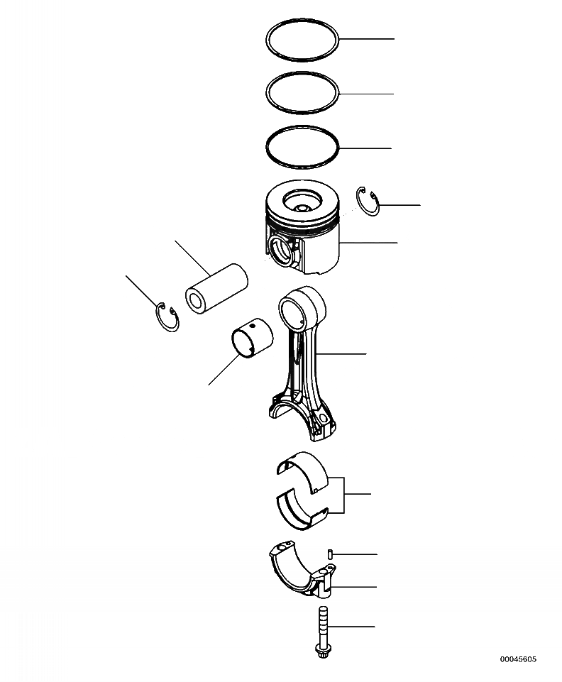 Схема запчастей Komatsu PC400LC-8 - A-AD8 ПОРШЕНЬ И ШАТУН ДВИГАТЕЛЬ