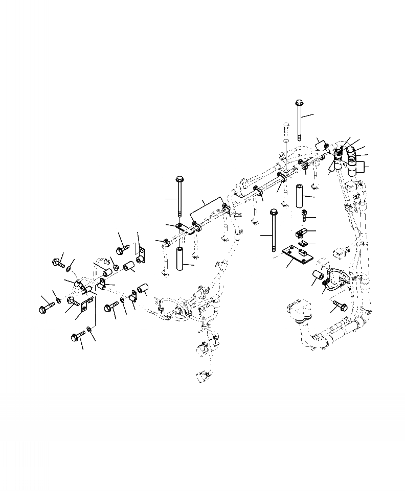 Схема запчастей Komatsu PC400LC-8 - A8-BJ Э/ПРОВОДКА ДВИГАТЕЛЯ (/) ДВИГАТЕЛЬ