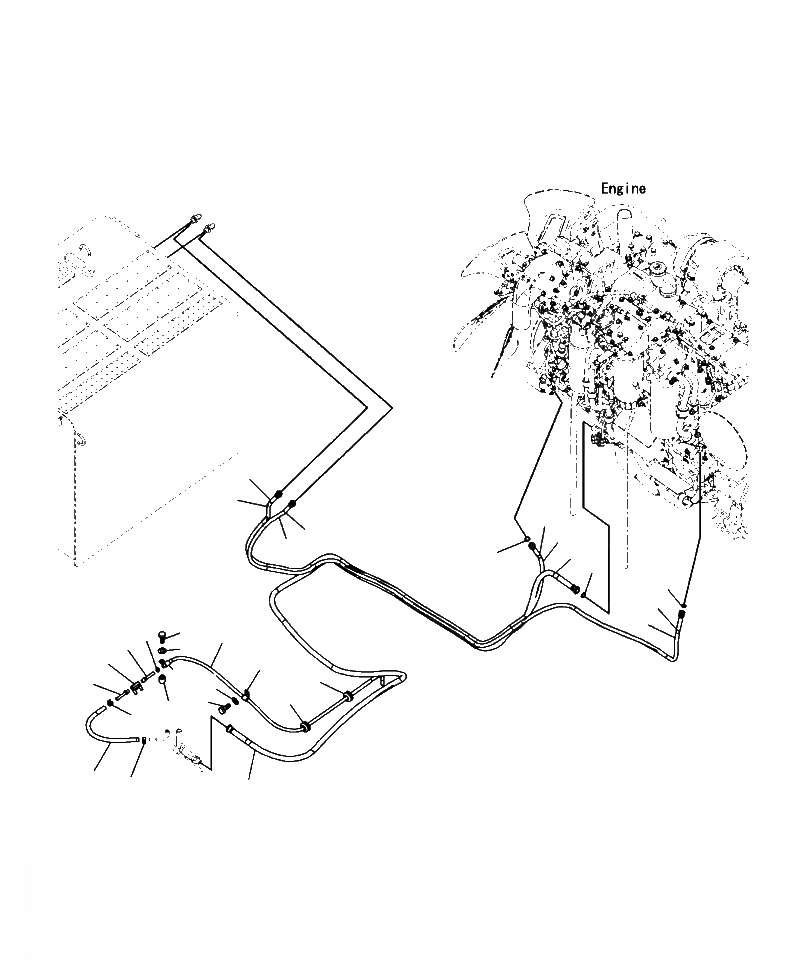 Схема запчастей Komatsu PC400LC-8 - D-A ТОПЛИВНАЯ ЛИНИЯ (/) ТОПЛИВН. БАК. AND КОМПОНЕНТЫ