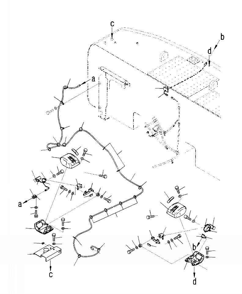 Схема запчастей Komatsu PC400LC-8 - E-A CAMERA ЗАДН. VIEW МОНИТОРING СИСТЕМА ЭЛЕКТРИКА