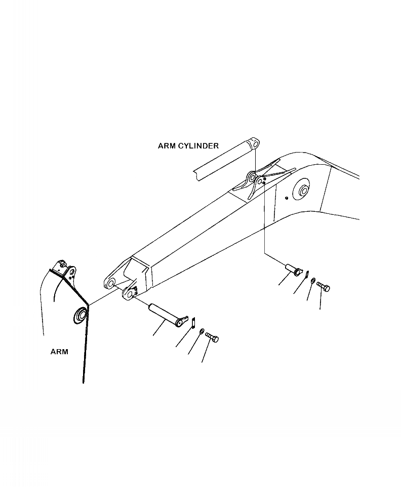 Схема запчастей Komatsu PC400LC-8 - T-A СТРЕЛА ВЕРХН. ПАЛЕЦ И НИЖН. ПАЛЕЦ РАБОЧЕЕ ОБОРУДОВАНИЕ