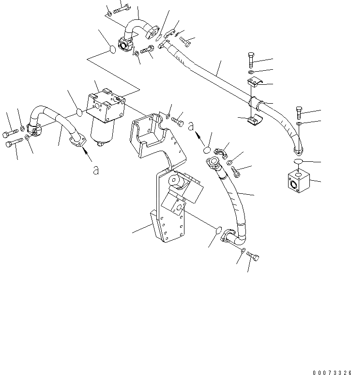 Схема запчастей Komatsu PC400LC-7L - ГИДРОЛИНИЯ (НАВЕСНОЕ ОБОРУД-Е) ( АКТУАТОР) (ВОЗВРАТ. ЛИНИЯ) ГИДРАВЛИКА