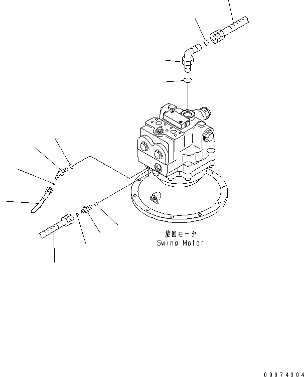 Схема запчастей Komatsu PC400LC-7L - МОТОР ПОВОРОТА СОЕДИН-ЕS ПОВОРОТН. КРУГ И КОМПОНЕНТЫ