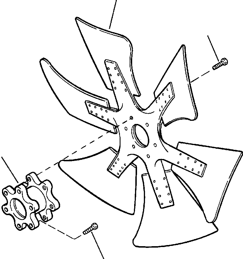 Схема запчастей Komatsu PC400LC-6LC - FIG NO. C-A ВЕНТИЛЯТОР СИСТЕМА ОХЛАЖДЕНИЯ