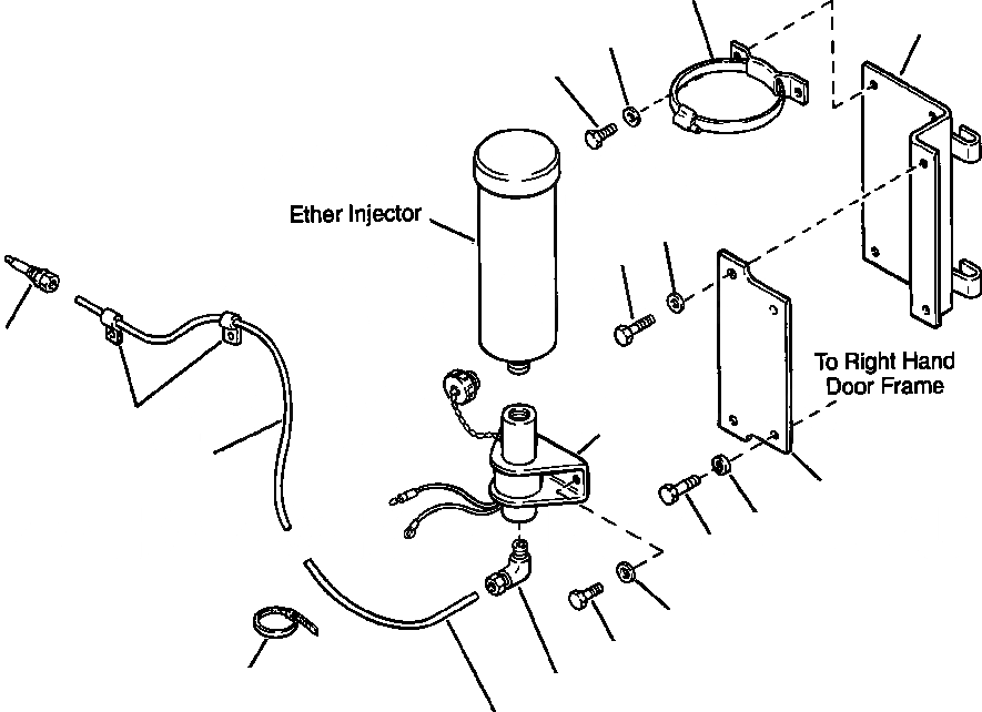 Схема запчастей Komatsu PC400LC-6LC - FIG NO. E-7A ЭЛЕКТРОПРОВОДКА - ETHER ВПРЫСК (PCLC- заводской номер A8 - A8; PCHD- заводской номер A8 - A88) ЭЛЕКТРИКА