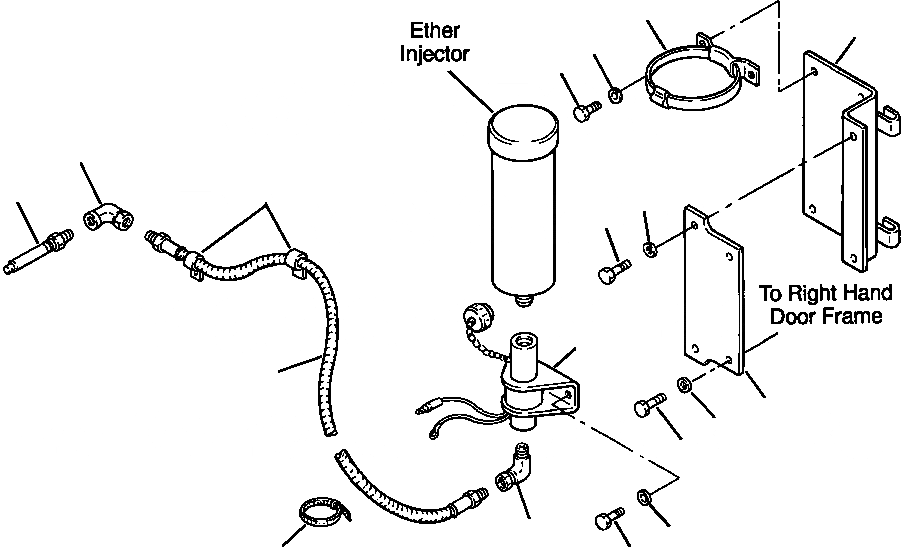 Схема запчастей Komatsu PC400LC-6LC - FIG NO. E-7A ЭЛЕКТРОПРОВОДКА - ETHER ВПРЫСК (PCLC- заводской номер A8 И UP; PCHD- заводской номер A89 И UP) ЭЛЕКТРИКА
