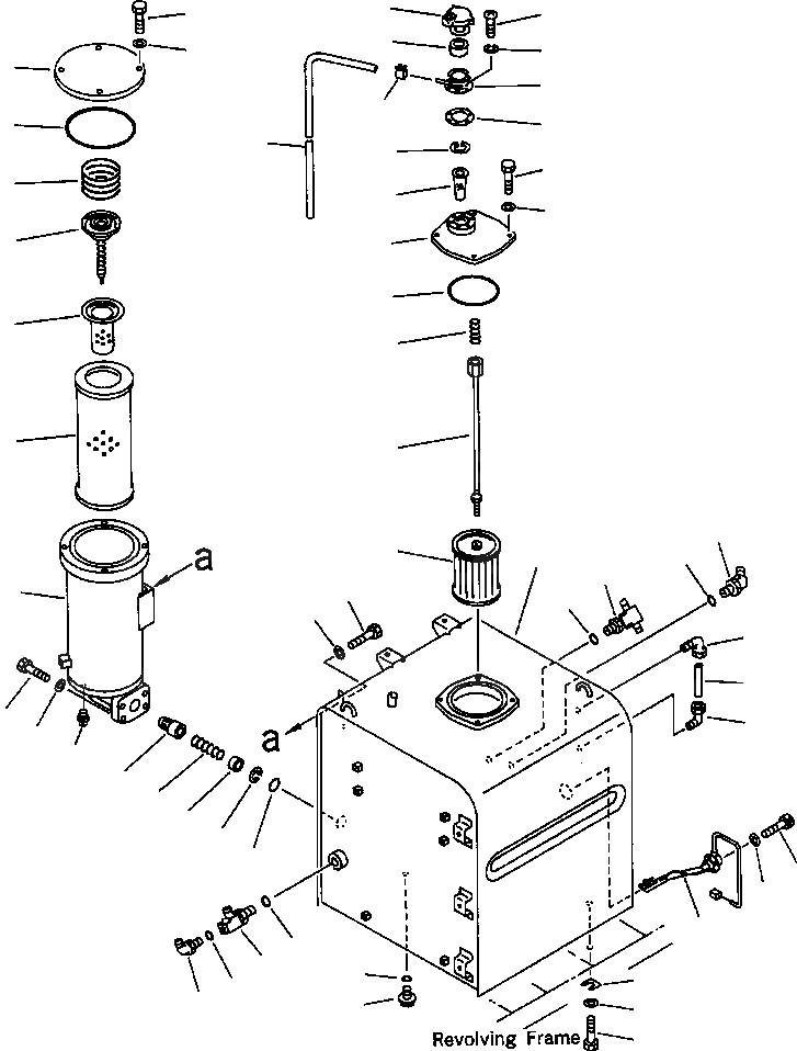 Схема запчастей Komatsu PC400LC-6LC - FIG NO. H-A ГИДР. БАК. ГИДРАВЛИКА