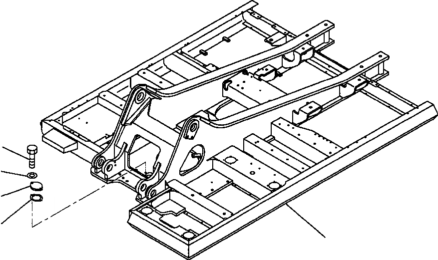 Схема запчастей Komatsu PC400LC-6LC - FIG NO. J-A ОСНОВНАЯ РАМА СТАНДАРТН. ОСНОВНАЯ РАМА И ЕЕ ЧАСТИ