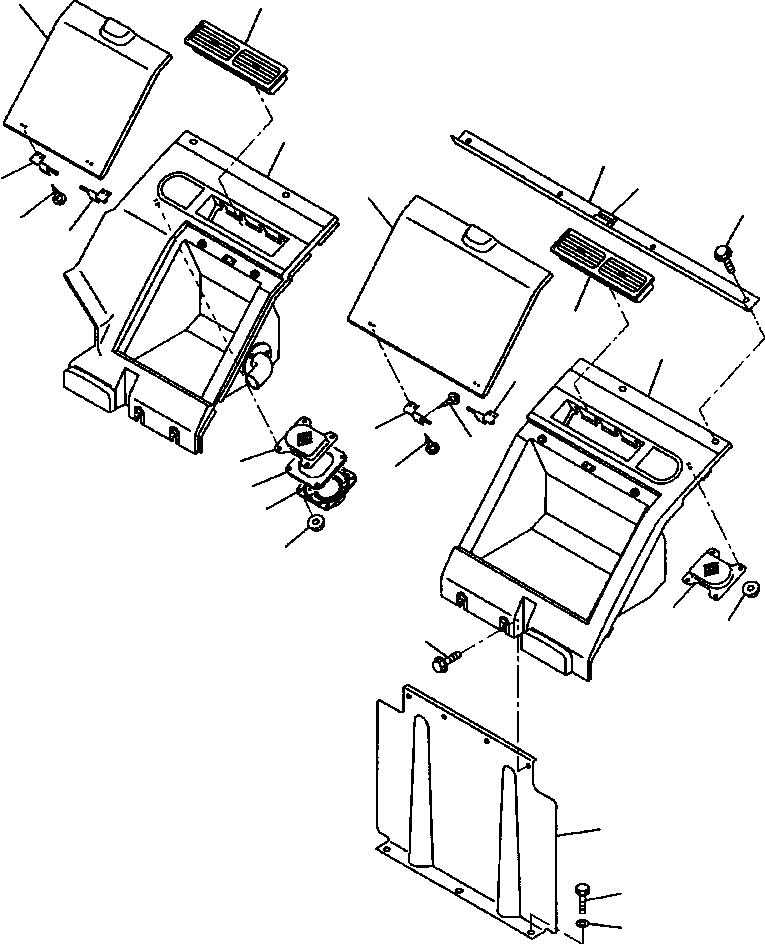 Схема запчастей Komatsu PC400LC-6LC - FIG NO. K8-A ЗАДН. ЧАСТЬ КОРПУСА СИДЕНЬЯ С КОНДИЦИОНЕРОМ КАБИНА ОПЕРАТОРА И СИСТЕМА УПРАВЛЕНИЯ