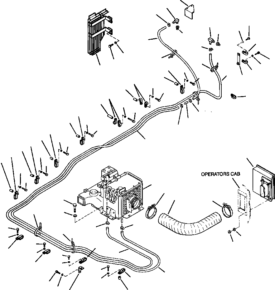 Схема запчастей Komatsu PC400LC-6LC - FIG NO. K7-A ПЕЧКА И ТРУБЫ СТАНДАРТН. КАБИНА ОПЕРАТОРА И СИСТЕМА УПРАВЛЕНИЯ